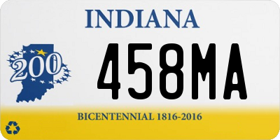 IN license plate 458MA