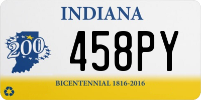 IN license plate 458PY