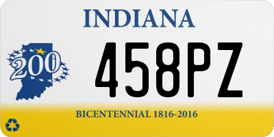 IN license plate 458PZ