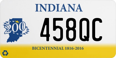 IN license plate 458QC