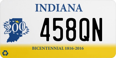 IN license plate 458QN