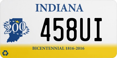 IN license plate 458UI