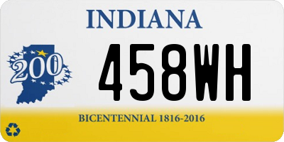 IN license plate 458WH