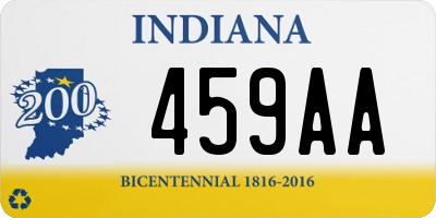 IN license plate 459AA