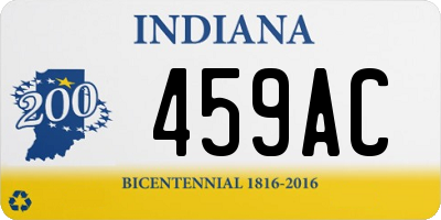 IN license plate 459AC