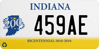 IN license plate 459AE