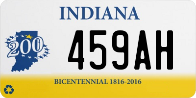 IN license plate 459AH