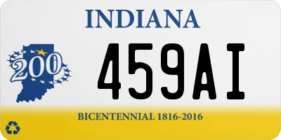 IN license plate 459AI