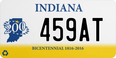 IN license plate 459AT