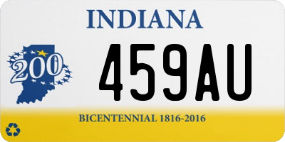 IN license plate 459AU