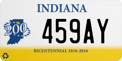 IN license plate 459AY