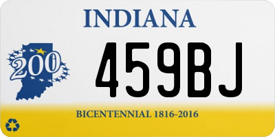 IN license plate 459BJ