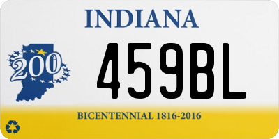 IN license plate 459BL