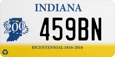 IN license plate 459BN