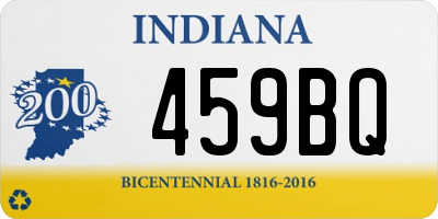 IN license plate 459BQ