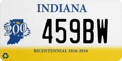 IN license plate 459BW