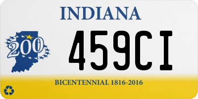 IN license plate 459CI