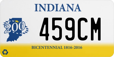 IN license plate 459CM