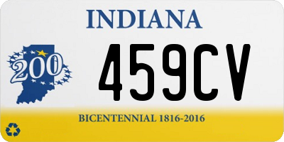 IN license plate 459CV