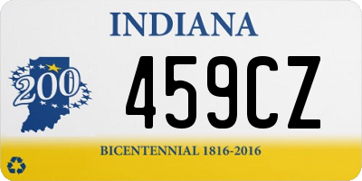 IN license plate 459CZ