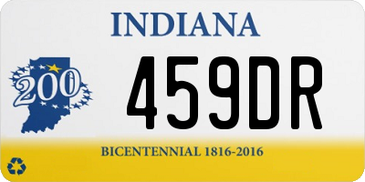 IN license plate 459DR