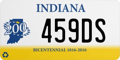 IN license plate 459DS