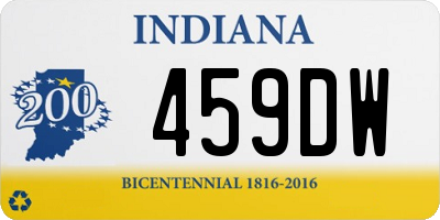 IN license plate 459DW