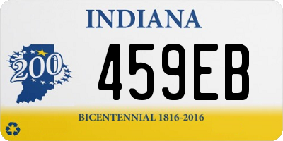 IN license plate 459EB