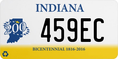 IN license plate 459EC