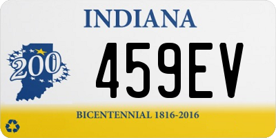 IN license plate 459EV