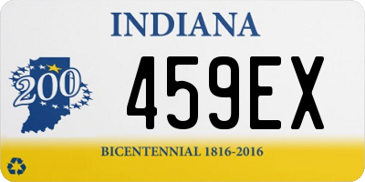 IN license plate 459EX