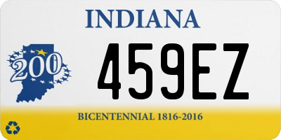 IN license plate 459EZ