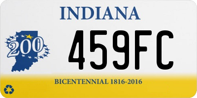 IN license plate 459FC