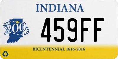 IN license plate 459FF