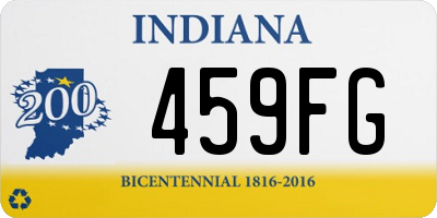 IN license plate 459FG