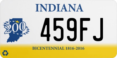 IN license plate 459FJ