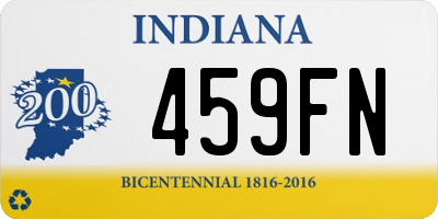 IN license plate 459FN