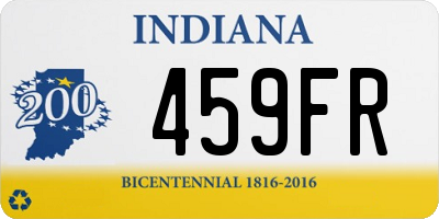 IN license plate 459FR