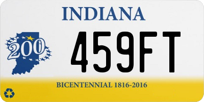 IN license plate 459FT