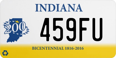 IN license plate 459FU