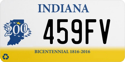 IN license plate 459FV