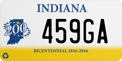 IN license plate 459GA