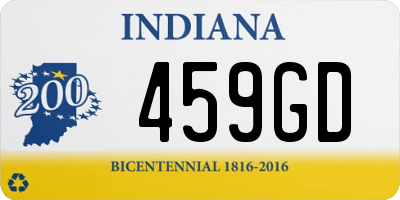 IN license plate 459GD
