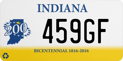 IN license plate 459GF