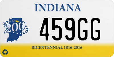 IN license plate 459GG