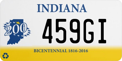 IN license plate 459GI