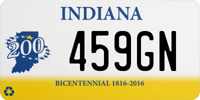 IN license plate 459GN