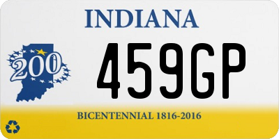 IN license plate 459GP