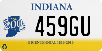 IN license plate 459GU