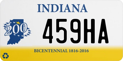 IN license plate 459HA